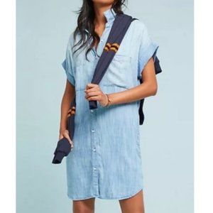 Cloth & Stone Anthropologie Wilson Chambray Dress